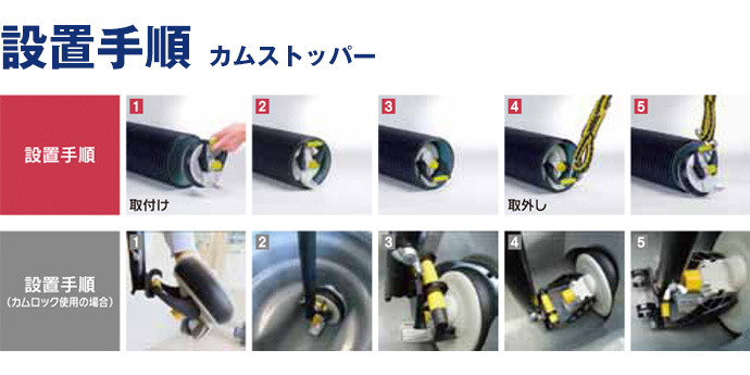 カムストッパー取扱方法