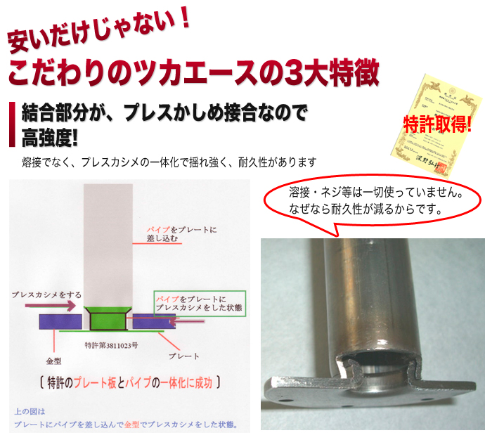 傾斜地用 ステンレス束 ツカエース L型タイプ PSL-150 150～200mm用 40個入 コバッシャー 国産品