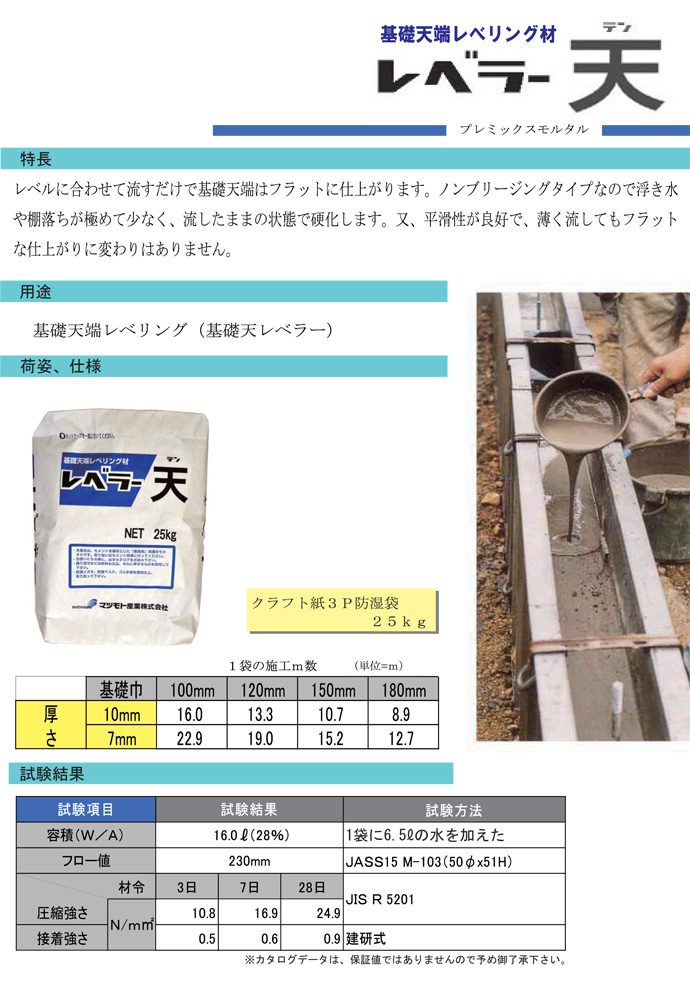 天端モルタル レベラー天 25kg 5袋セット マツモト産業 [個人宅宅配不可]