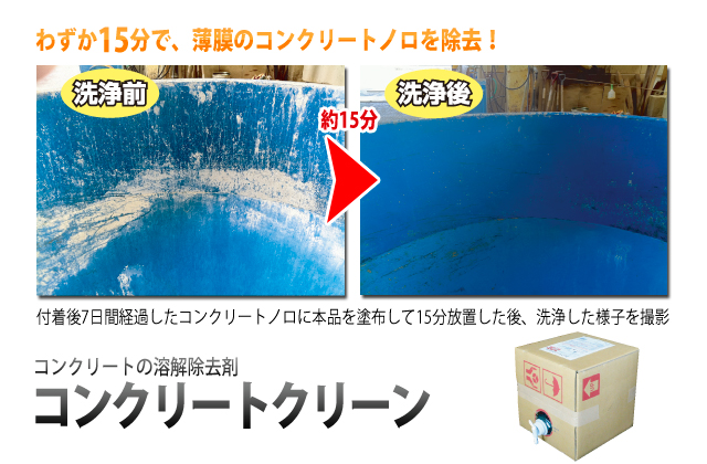 Linda 横浜油脂工業 コンクリートノロ溶解除去剤 コンクリートクリーン 20L