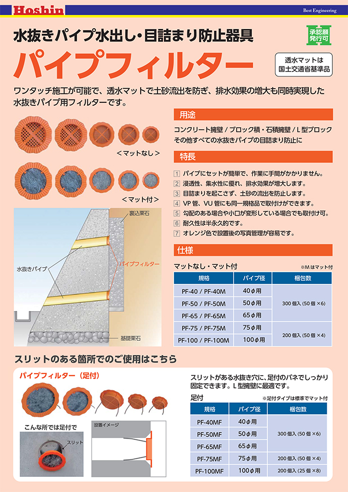 最大74％オフ！ 水抜きパイプ目詰まり防止器具 パイプフィルター PF-65