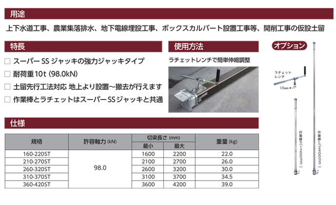 スーパーSSジャッキST型