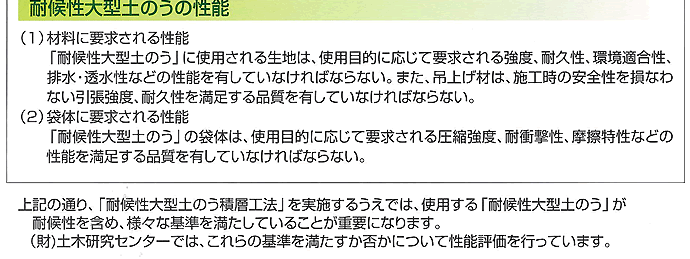 耐候性大型土のう積層工法 設計・施工マニュアル(抜粋) 004