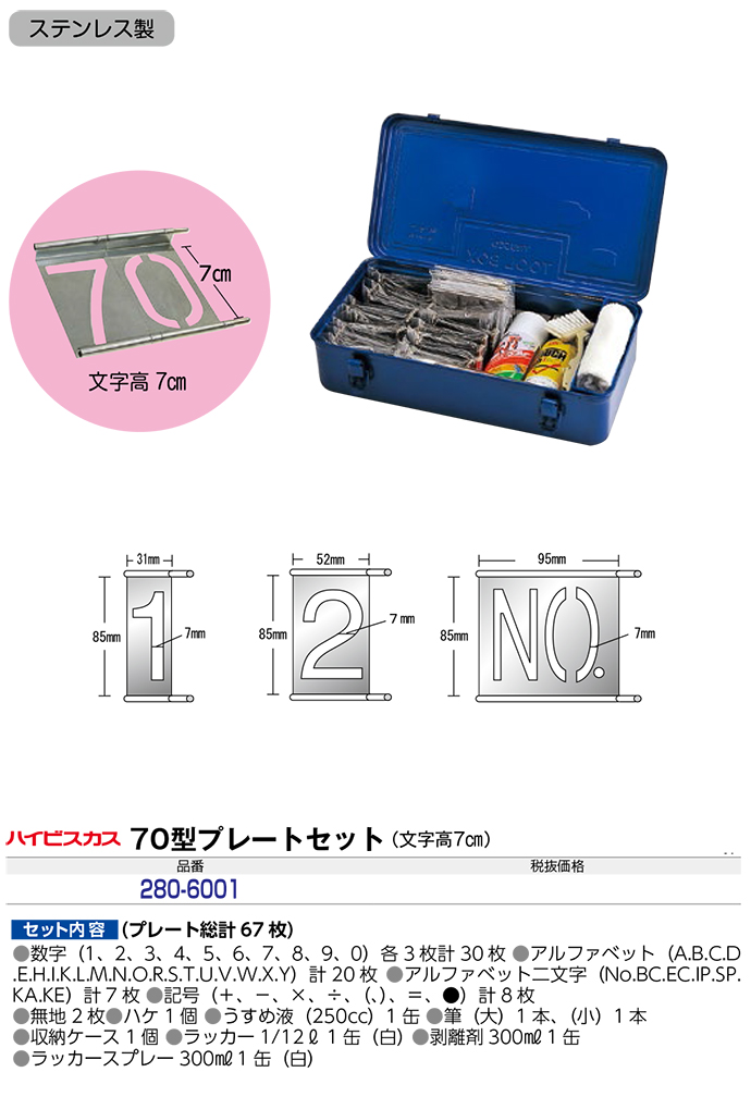 70型プレートセット