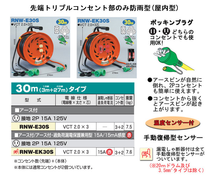 延長コード型ドラム(びっくリール)