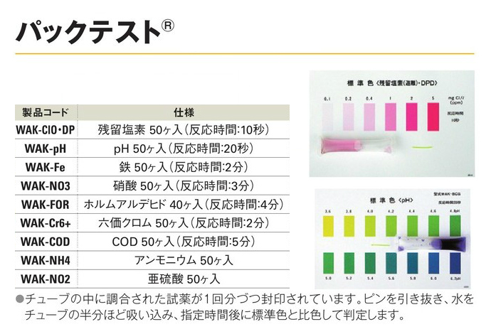 送料無料】パックテスト 硝酸 50ヶ入(反応時間:3分) WAK-NO3 工事資材通販ショップ ガテン市場 送料無料】パックテスト 硝酸 50ヶ入(反応時間:3分) WAK-NO3 工事資材通販ショップ ガテン市場