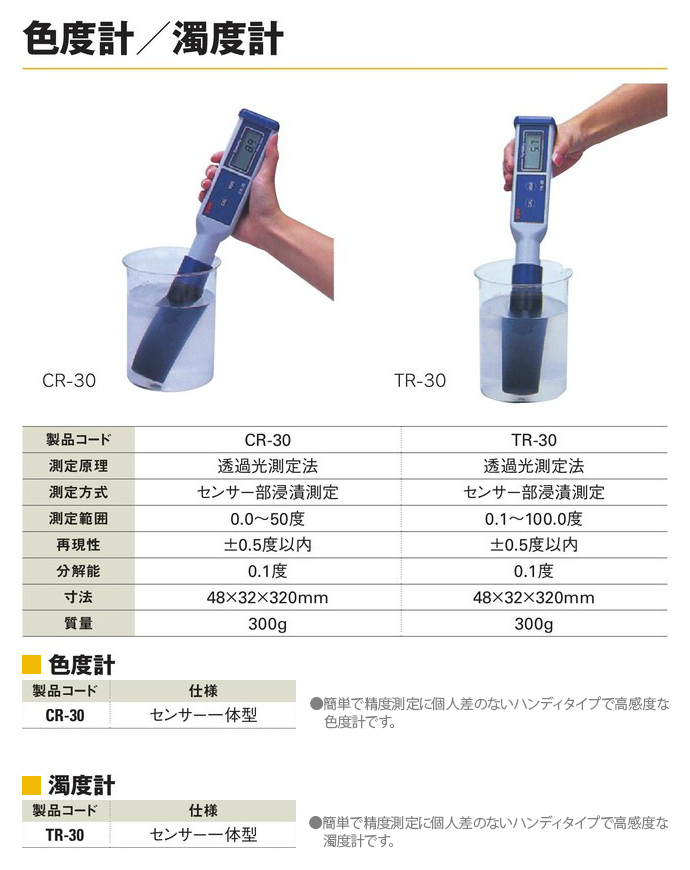 代引き人気 濁度計 TR-30