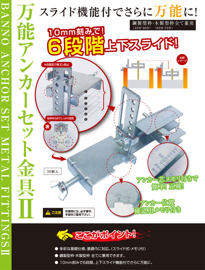 万能アンカーセット金具２